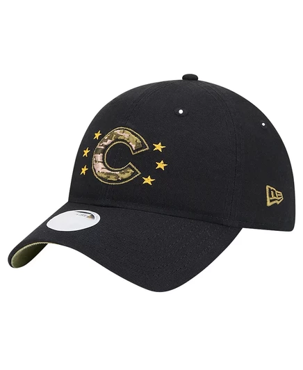 Женская кепка New Era 9TWENTY Chicago Cubs, черная