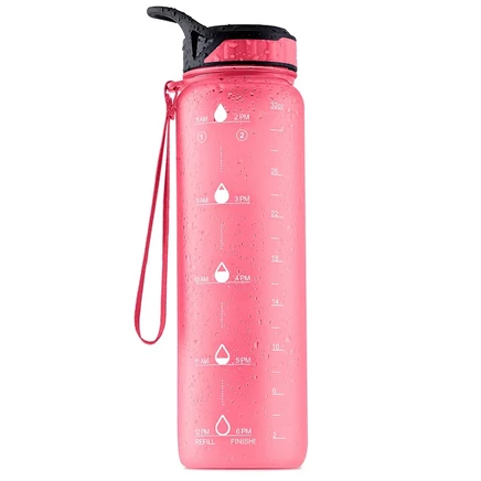 Бутылка Zulay Kitchen Hydration Nation, розовая