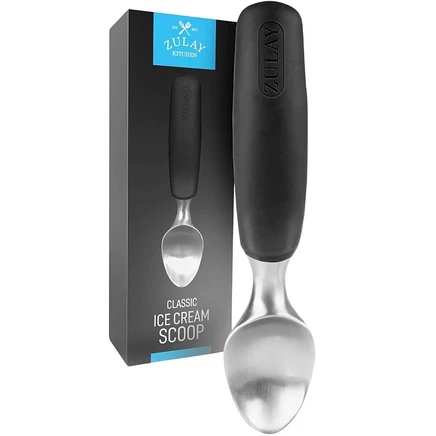 Совок для мороженого Zulay Kitchen Heavy Duty, черный