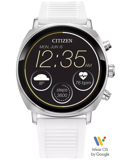  Умные часы унисекс CZ Smart Wear OS с белым силиконовым ремешком 41 мм