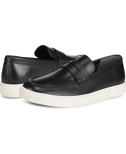 Мужские мокасины Thompson от Vionic black veg leather