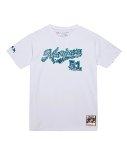 Мужская футболка игрока Ichiro Suzuki White Seattle Mariners Cooperstown Collection от Mitchell & Ness от Ichiro Suzuki white