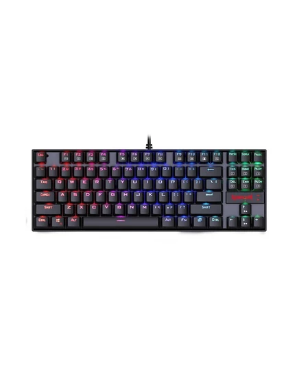 Redragon Kumara K552RGB-1 TKL Blue Switch Проводная механическая игровая клавиатура с RGB-подсветкой черного цвета
