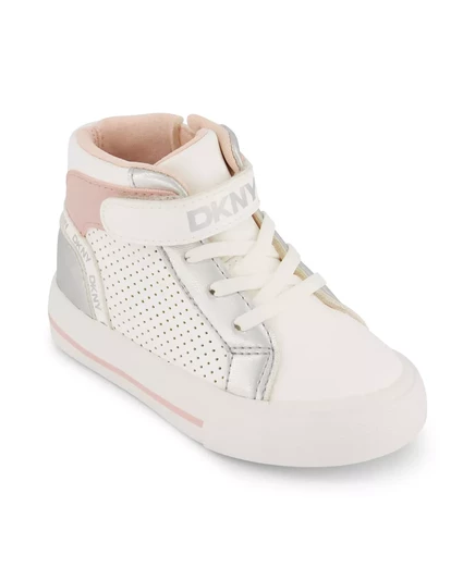  Кроссовки Amelia Aurora для девочек DKNY white multi