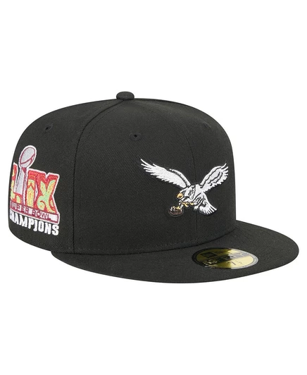 Мужская кепка New Era 59FIFTY Philadelphia Eagles, черная