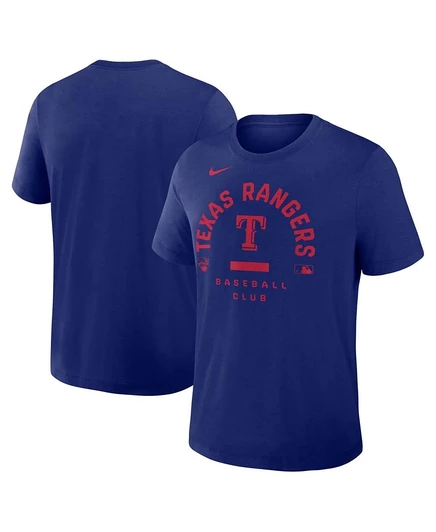 Мужская футболка Nike Texas Rangers Authentic Dri-FIT, синяя