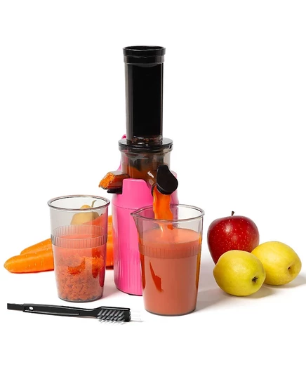 Соковыжималка Ventray Essential Ginnie, компактная и медленная, насыщенного питательными веществами розового цвета