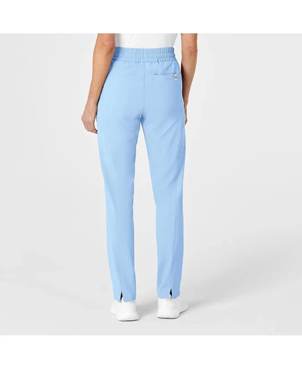 Женские брюки-скраб Wink RENEW с завышенной талией для тонких ног powder blue