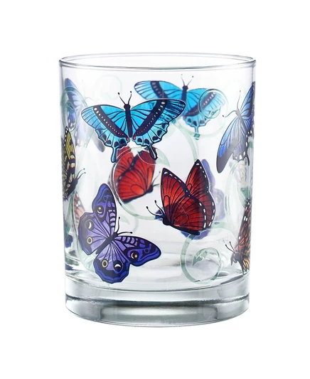 Стаканы Culver Butterflies DOF, 414 мл, 4 шт., разноцветные