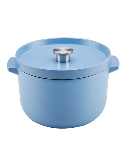 Эмалированная чугунная жаровня KitchenAid 5,7 л, синяя