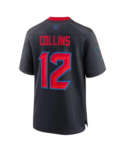 Мужская футболка Nike Nico Collins Navy Houston Texans  navy