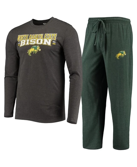 Мужская пижама Concepts Sport NDSU Bison, 2 предмета, зеленая