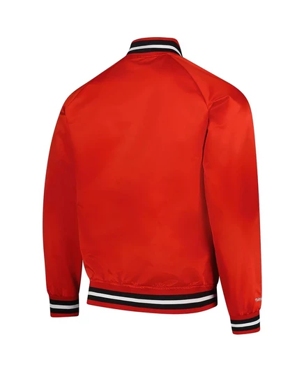 Мужская сатиновая куртка Mitchell & Ness Wisconsin Badgers, красная