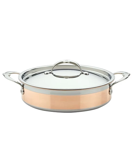 Соте Hestan CopperBond 3,3 л с крышкой, медно-стальной
