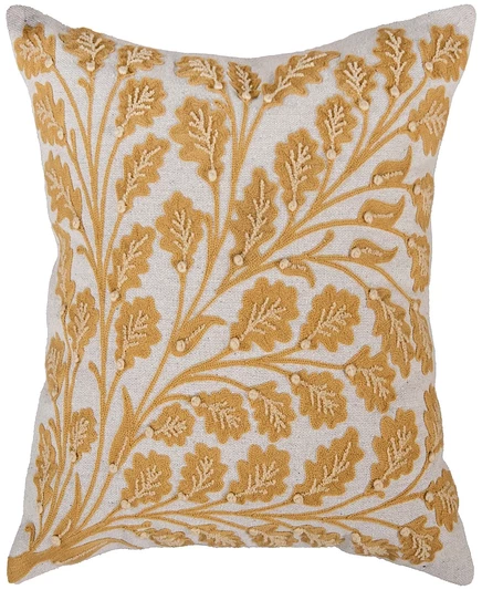 Декоративная подушка Rizzy Home Elizabeth 45×45 см, желтая
