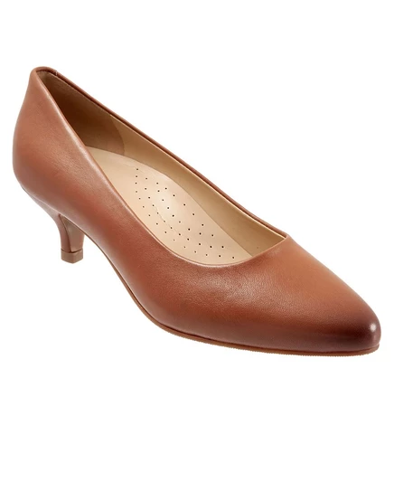 Женские туфли Trotters Kiera на низком каблуке, коричневые