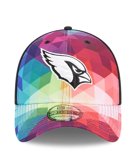 Мужская и женская кепка New Era Multicolor, черная Arizona Cardinals 2023 NFL Crucial Catch 39 THIRTY Flex multicolor, black