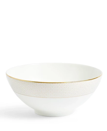 Миска для супа и лапши Wedgwood Gio с золотой окантовкой