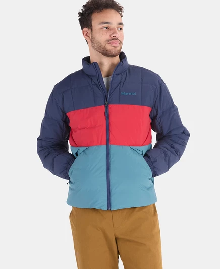 Мужская куртка Ares от Marmot arctic navy/team red/moon river