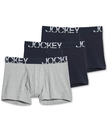 Мужские боксеры Jockey ActiveStretch, 3 шт., темно-синие