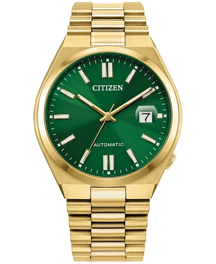 Мужские автоматические часы Citizen Tsuyosa с золотистым браслетом из нержавеющей стали 40 мм