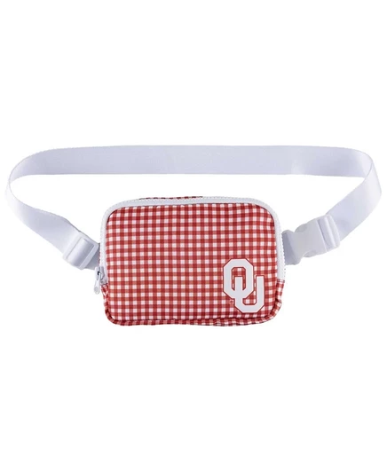 Поясная сумка ZooZatz Oklahoma Sooners Gingham, красная