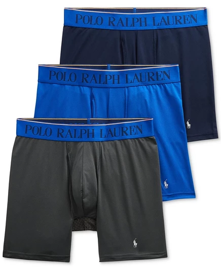 Мужские боксеры Polo Ralph Lauren, 3 шт., темно-синие