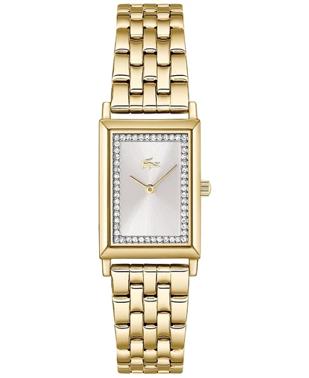Женские часы-браслет Lacoste Catherine Gold Tone из нержавеющей стали, серебристые, 28.3x20.7 мм