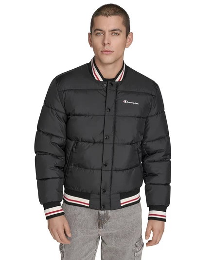 Мужская стеганая куртка Champion varsity, черная