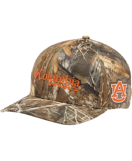 Унисекс кепка Columbia Realtree Camo с логотипом Auburn Tigers, коричневая