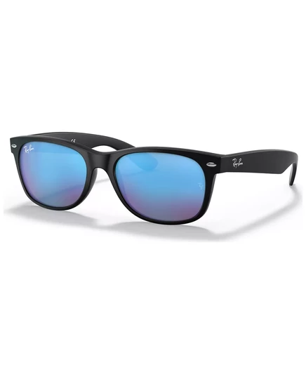  Солнцезащитные очки, НОВАЯ ВСПЫШКА WAYFARER RB2132 black matte/blue mirror