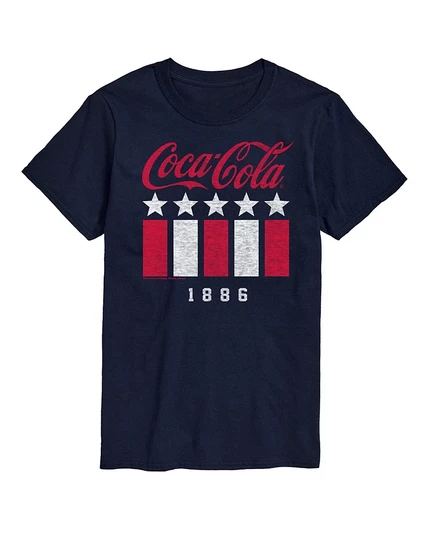 Мужская футболка Airwaves Coca-Cola Americana, с коротким рукавом, синяя