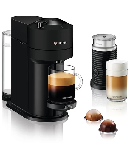 Кофемашина Nespresso Vertuo Next с Aeroccino3, черная