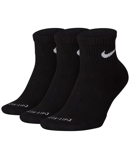 Унисекс носки Nike Dri-FIT с амортизацией 3 пары, черные