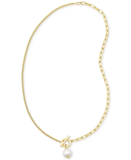 Женское ожерелье Kendra Scott Leighton 17″ с жемчугом, белое