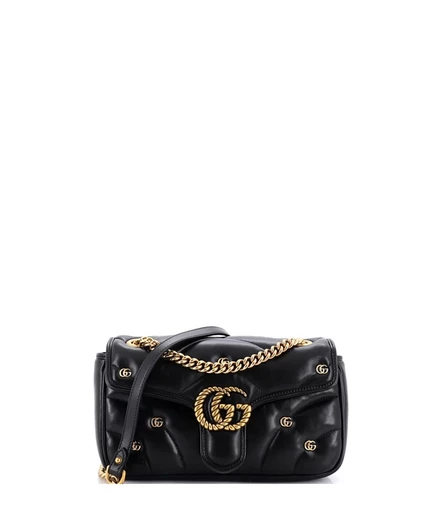 Женская сумка Gucci Small GG Marmont, черная