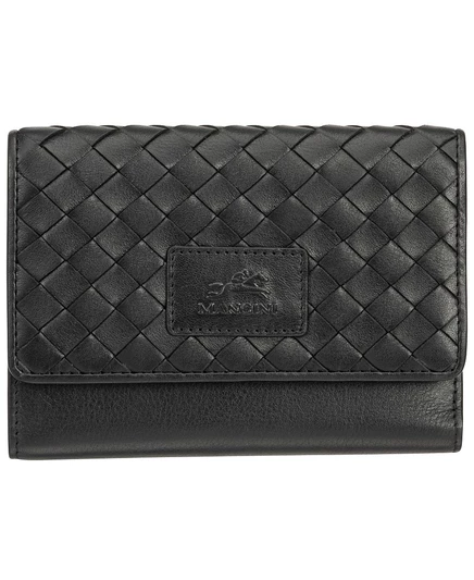 Женский мини-клатч Mancini с RFID, черный