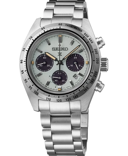 Мужские часы Seiko Prospex Speedtimer Solar 39 мм, зеленые