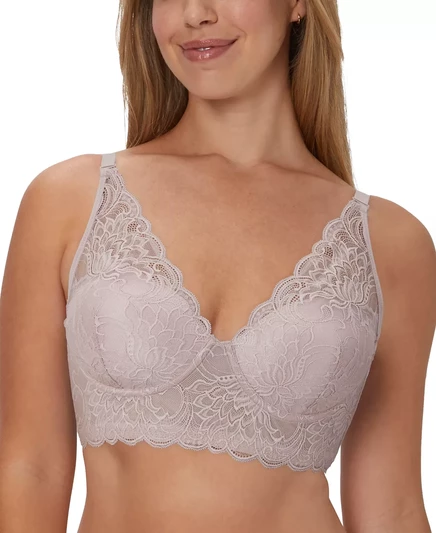  Беспроводной бюстгальтер без косточек Pure Comfort из кружева и сетки DM1188 evening blush bloom
