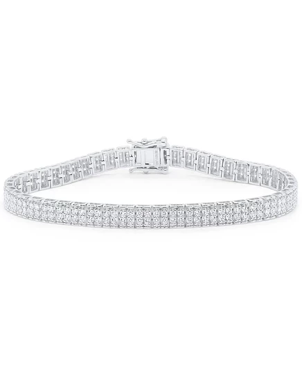 Браслет Forever Grown Diamonds из серебра с лаб. бриллиантами 3 ct, серебристый