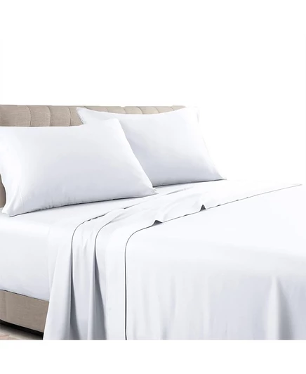 Комплект постельного белья Egyptian Linens Twin XL, сатин, белый