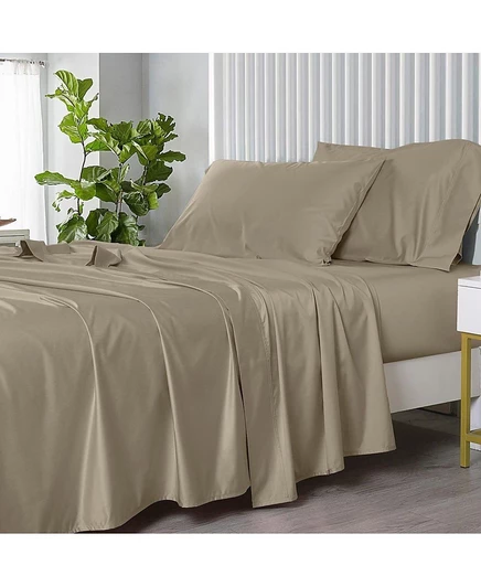 Комплект постельного белья Egyptian Linens CoolPlus, бежевый