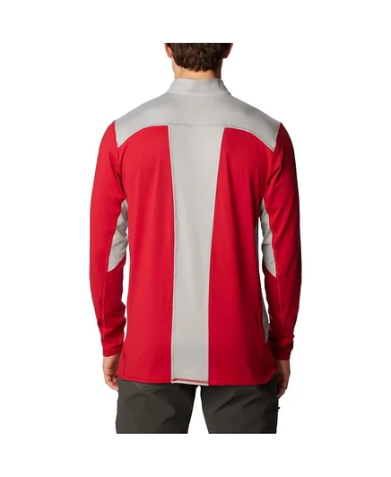 Мужская куртка Columbia Crimson Washington State Cougars Tech Trail™ Omni-Shade с застежкой-молнией на четверть оборота crimson