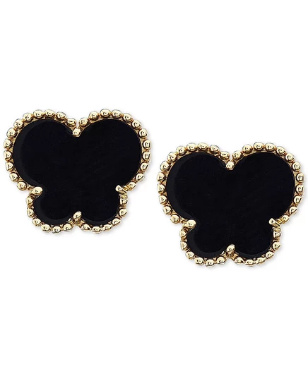 Серьги-гвоздики EFFY Collection с ониксом в 14k золоте, черные