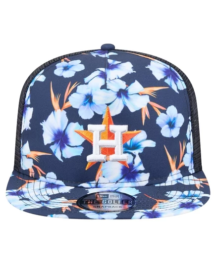 Мужская кепка-бейсболка с принтом Houston Astros Adventure от New Era, темно-синяя