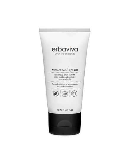 Солнцезащитный крем Erbaviva SPF 30, 2,5 унции, без цвета