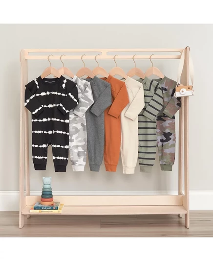 Комбинезоны для мальчиков Gerber, 2 шт., хлопковые, серо-голубые