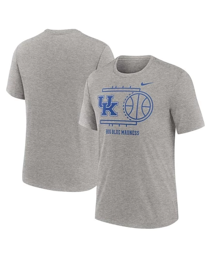 Мужская трехслойная футболка Nike Heather Gray Kentucky Wildcats Campus Local от Nike heather gray