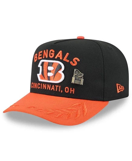 Мужская бейсболка New Era Bengals 59FIFTY, черно-оранжевая