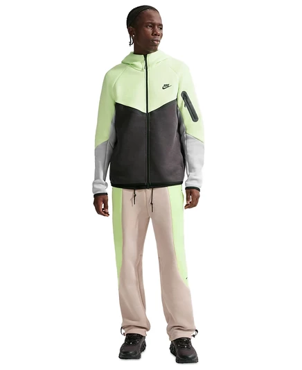 Мужское худи Nike Tech Fleece на молнии, зеленое